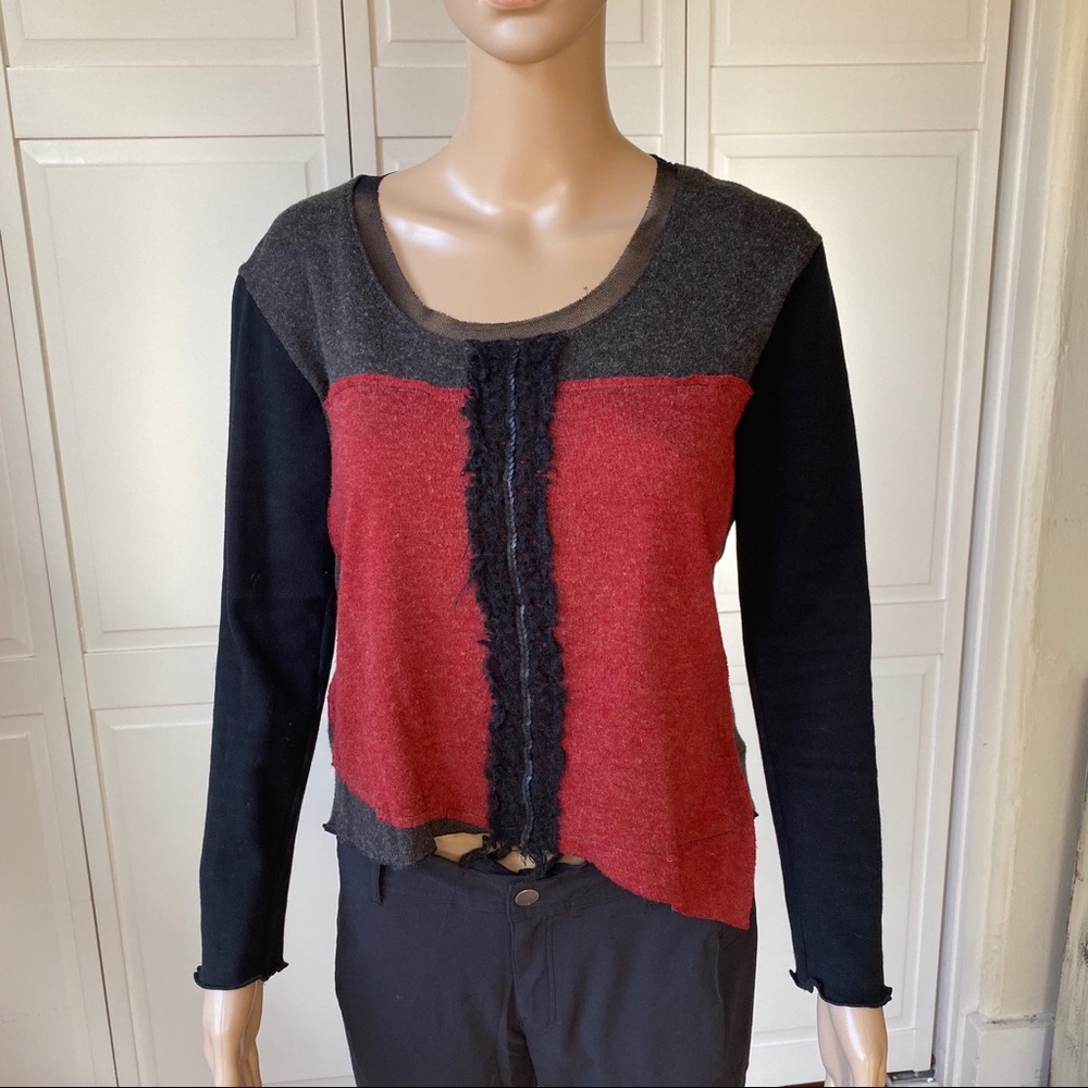 XIAO wearable art clothing long sleeve top Sz Sm